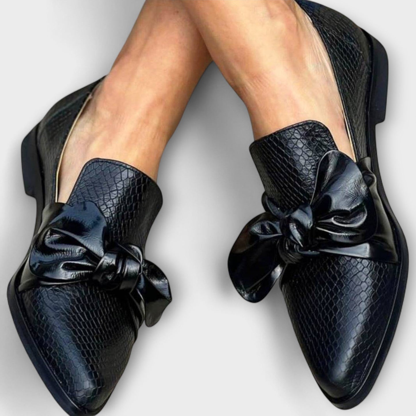 Mocasines con detalle de lazo