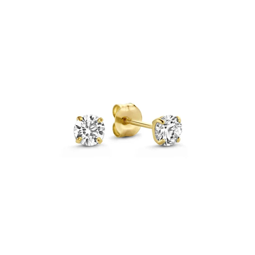 Conjunto de Pendientes de Oro de 14k
