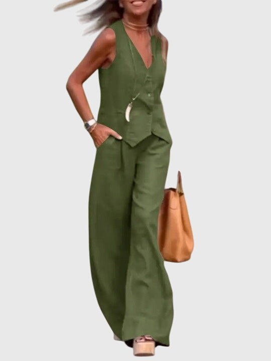 Conjunto Elegante de Dos Piezas