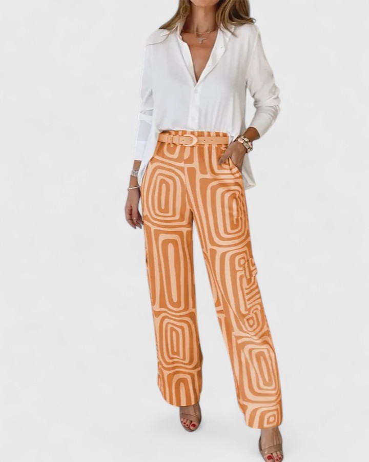 Conjunto Elegante de Dos Piezas (INCLUYE UN CINTURÓN GRATIS)