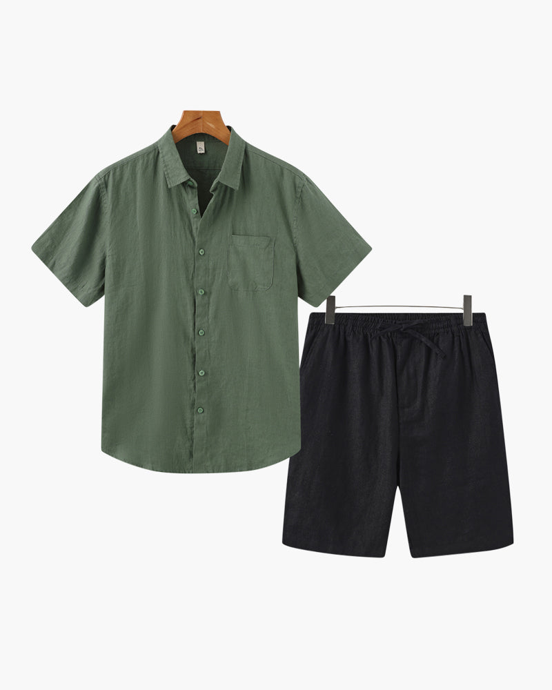 Conjunto de Lino (Pantalones Cortos)