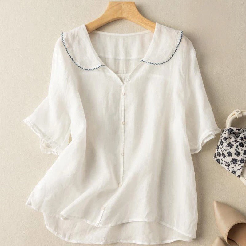 Kristi | Blusa Vintage con Detalle de Botón