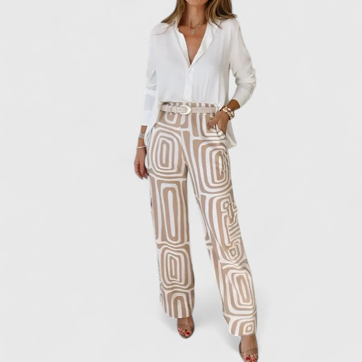 Conjunto Elegante de Dos Piezas (INCLUYE UN CINTURÓN GRATIS)