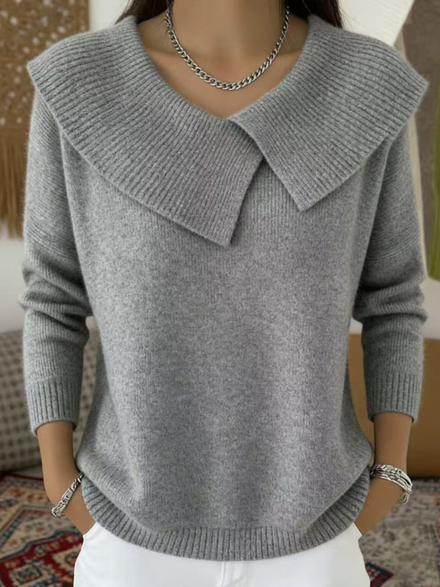 Suéter con cuello cálido y suave.