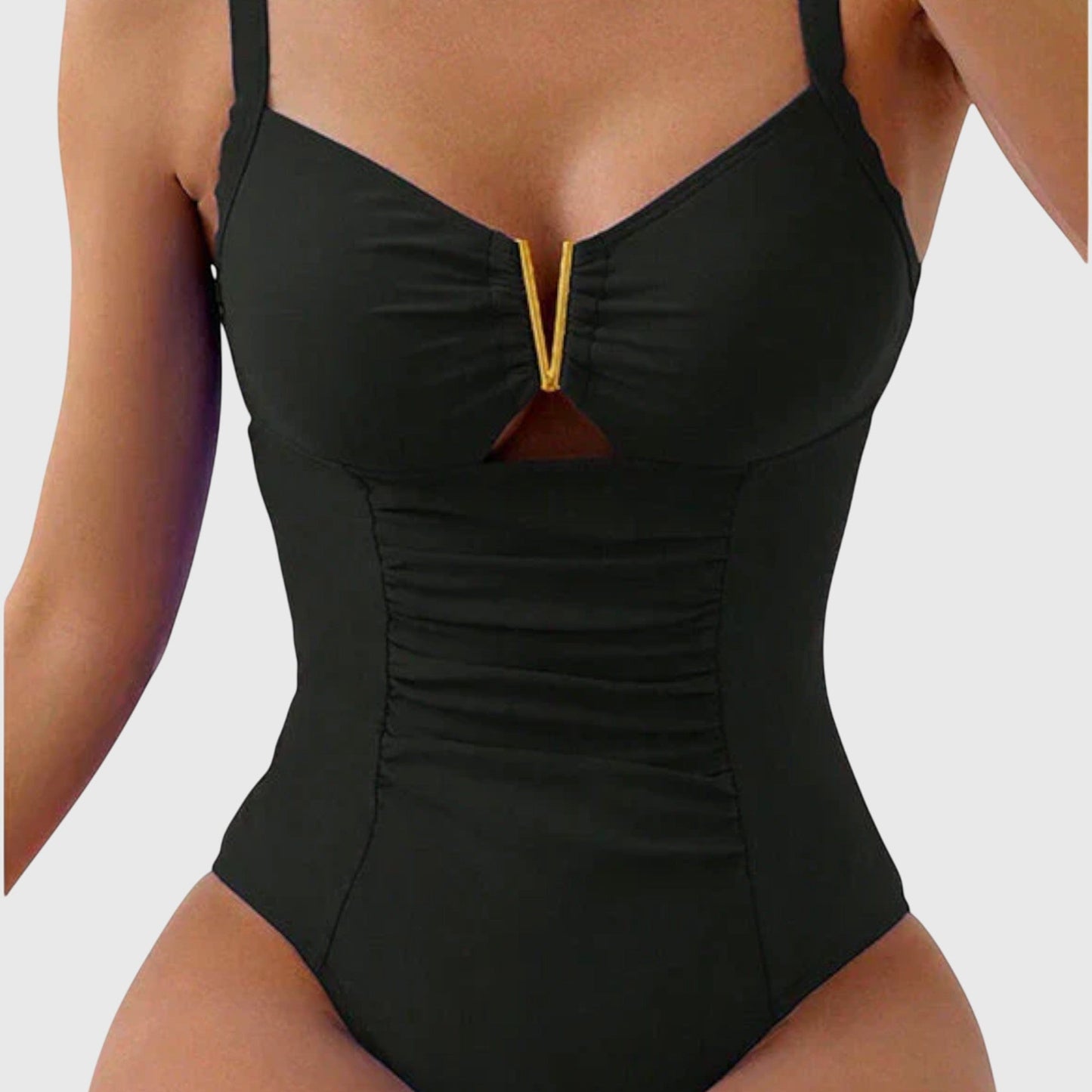 Traje de baño con escote en V