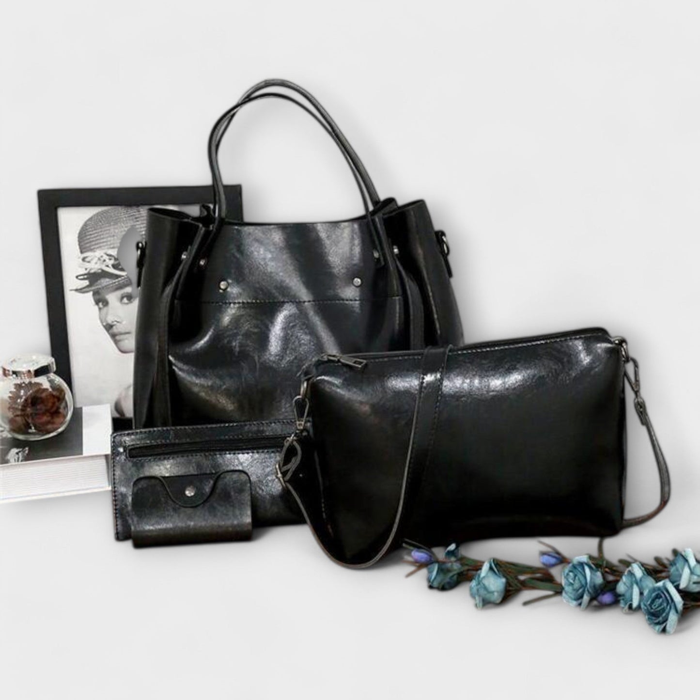 Juego de Bolsos Vintage de 4 Piezas