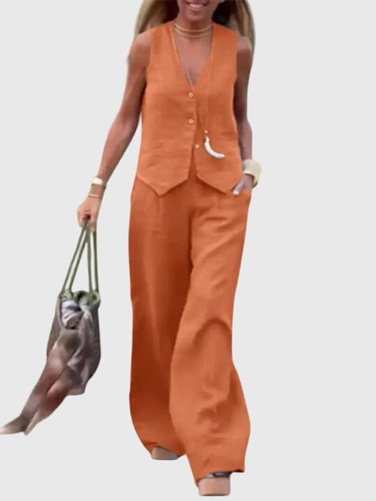 Conjunto Elegante de Dos Piezas