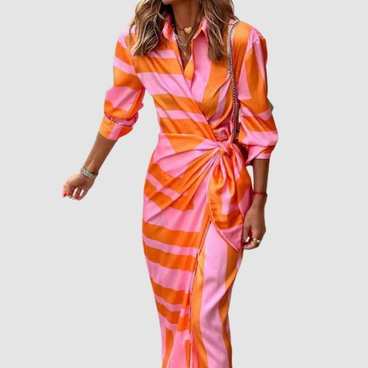 Vestido Elegante a Rayas Cecilia