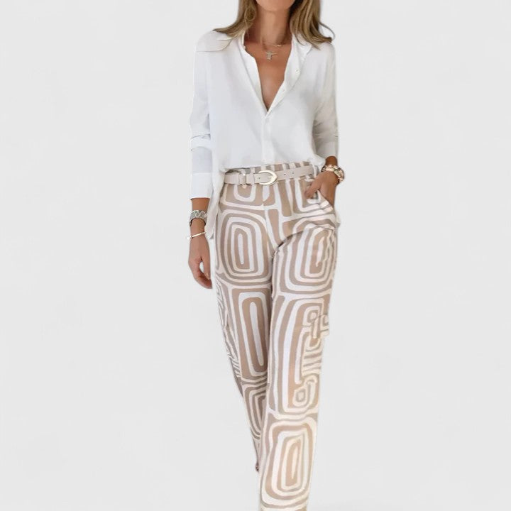 Conjunto Elegante de Dos Piezas (INCLUYE UN CINTURÓN GRATIS)
