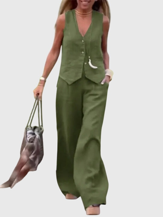 Conjunto Elegante de Dos Piezas