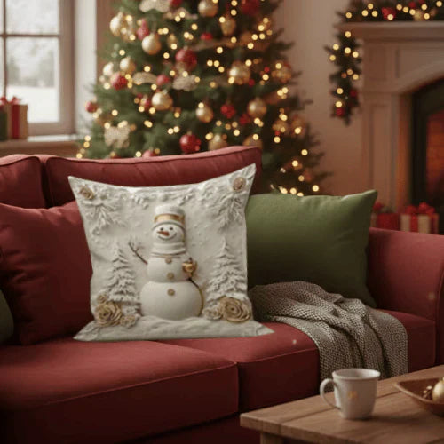 🎄 Fundas decorativas navideñas 3D (juego de 4 unidades)