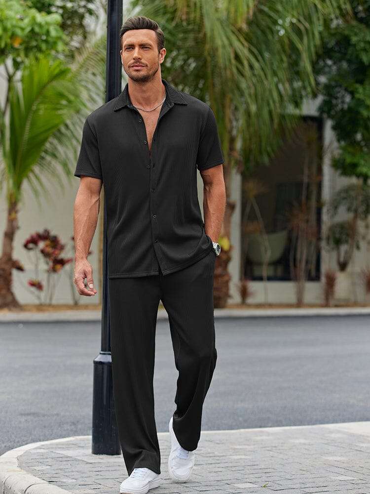 Conjunto de Camisa de Corte Suelto