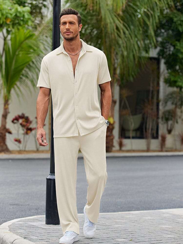 Conjunto de Camisa de Corte Suelto