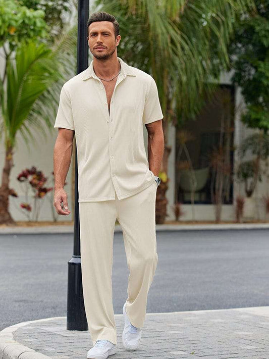 Conjunto de Camisa de Corte Suelto