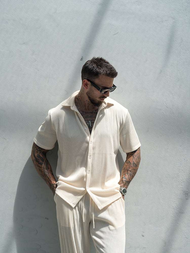 Conjunto de Camisa de Corte Suelto