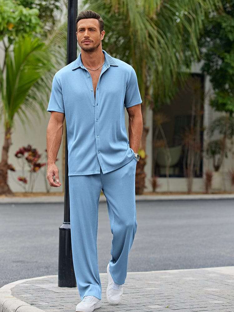 Conjunto de Camisa de Corte Suelto