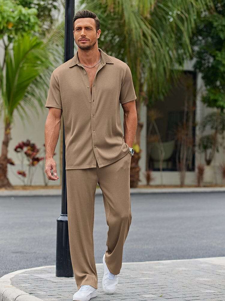 Conjunto de Camisa de Corte Suelto