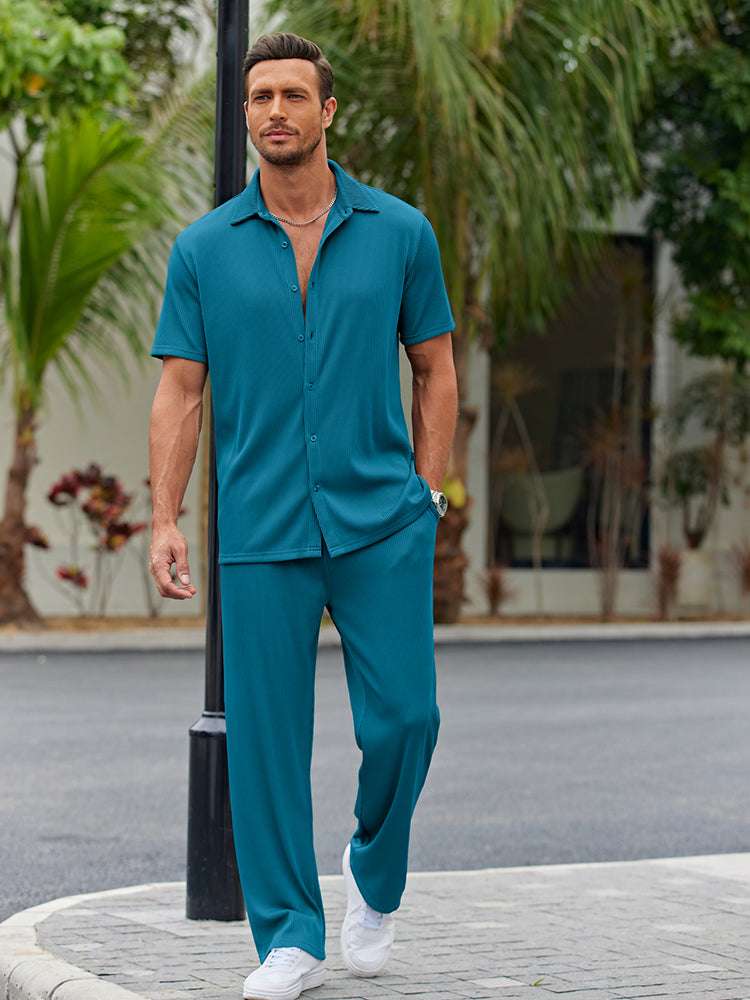 Conjunto de Camisa de Corte Suelto