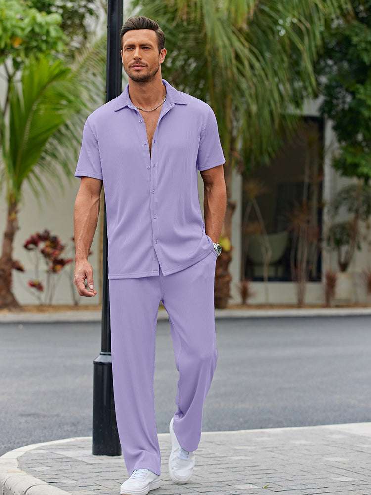 Conjunto de Camisa de Corte Suelto