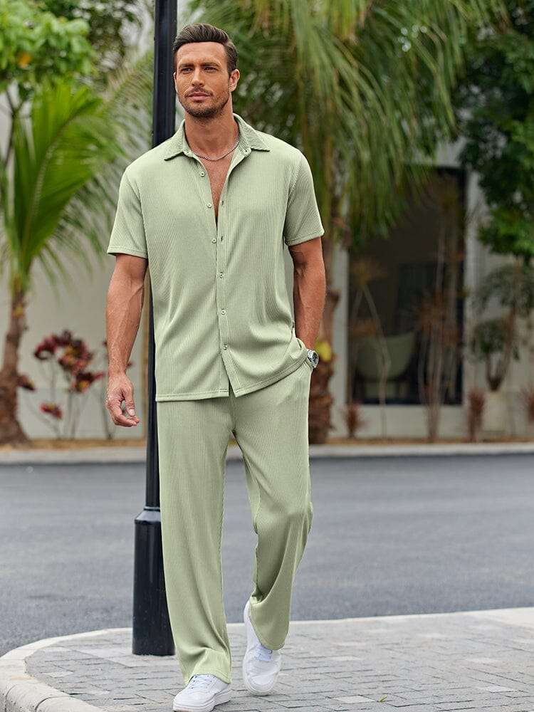 Conjunto de Camisa de Corte Suelto