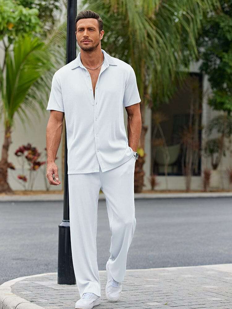 Conjunto de Camisa de Corte Suelto