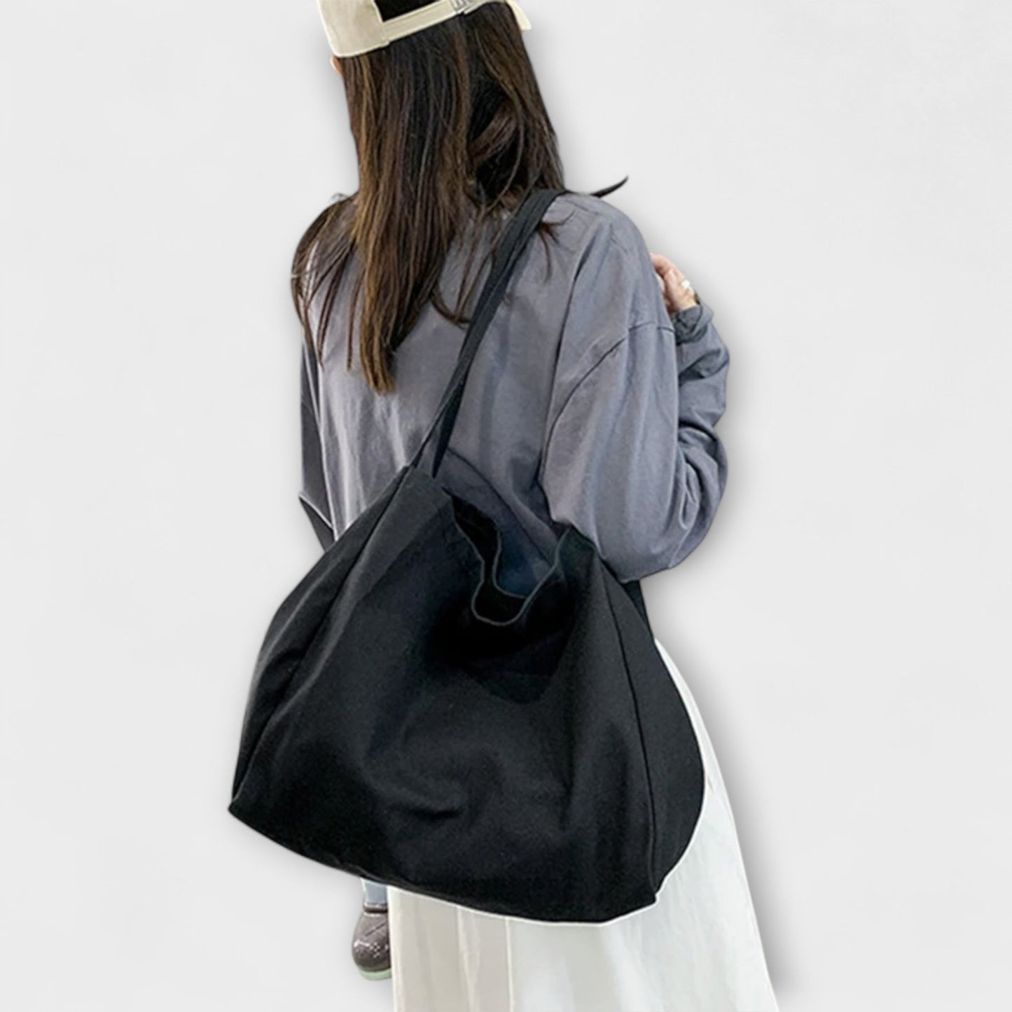 Olivia - Bolsa de Compras Grande de Lona de Alta Calidad