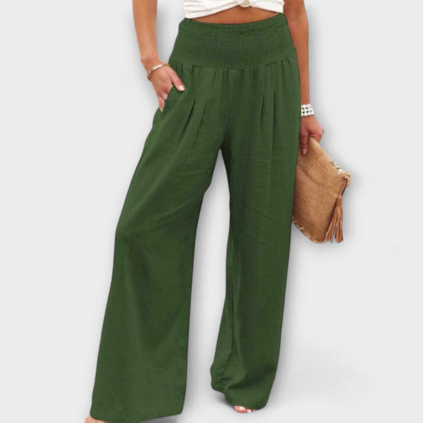 Pantalones Anchos Casual