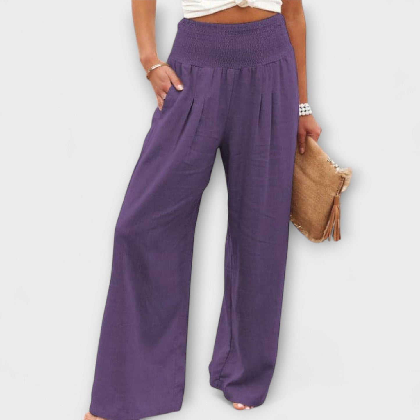 Pantalones Anchos Casual