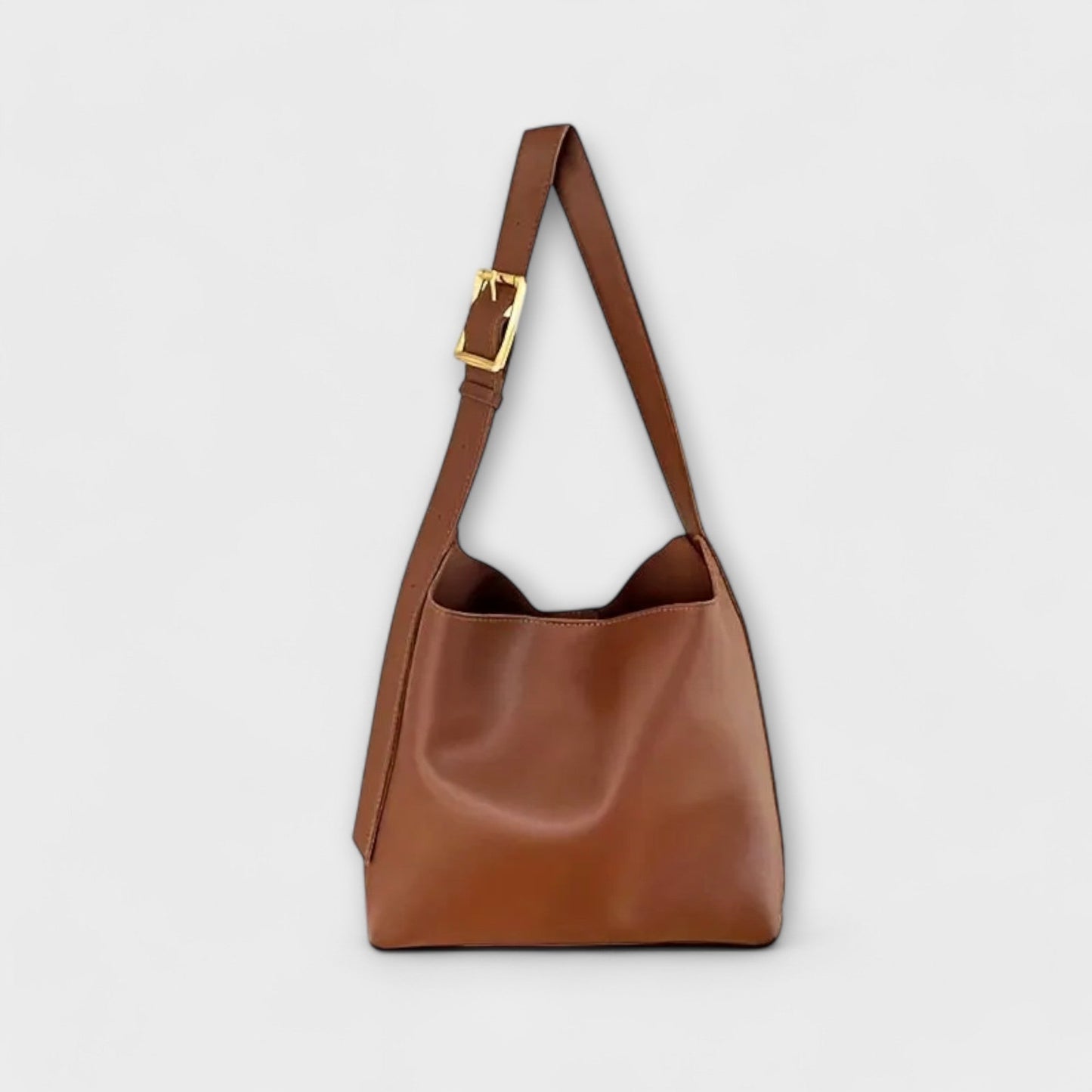 Elegante Bolso de Hombro de Cuero