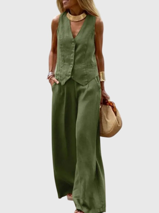 Conjunto Elegante de Dos Piezas