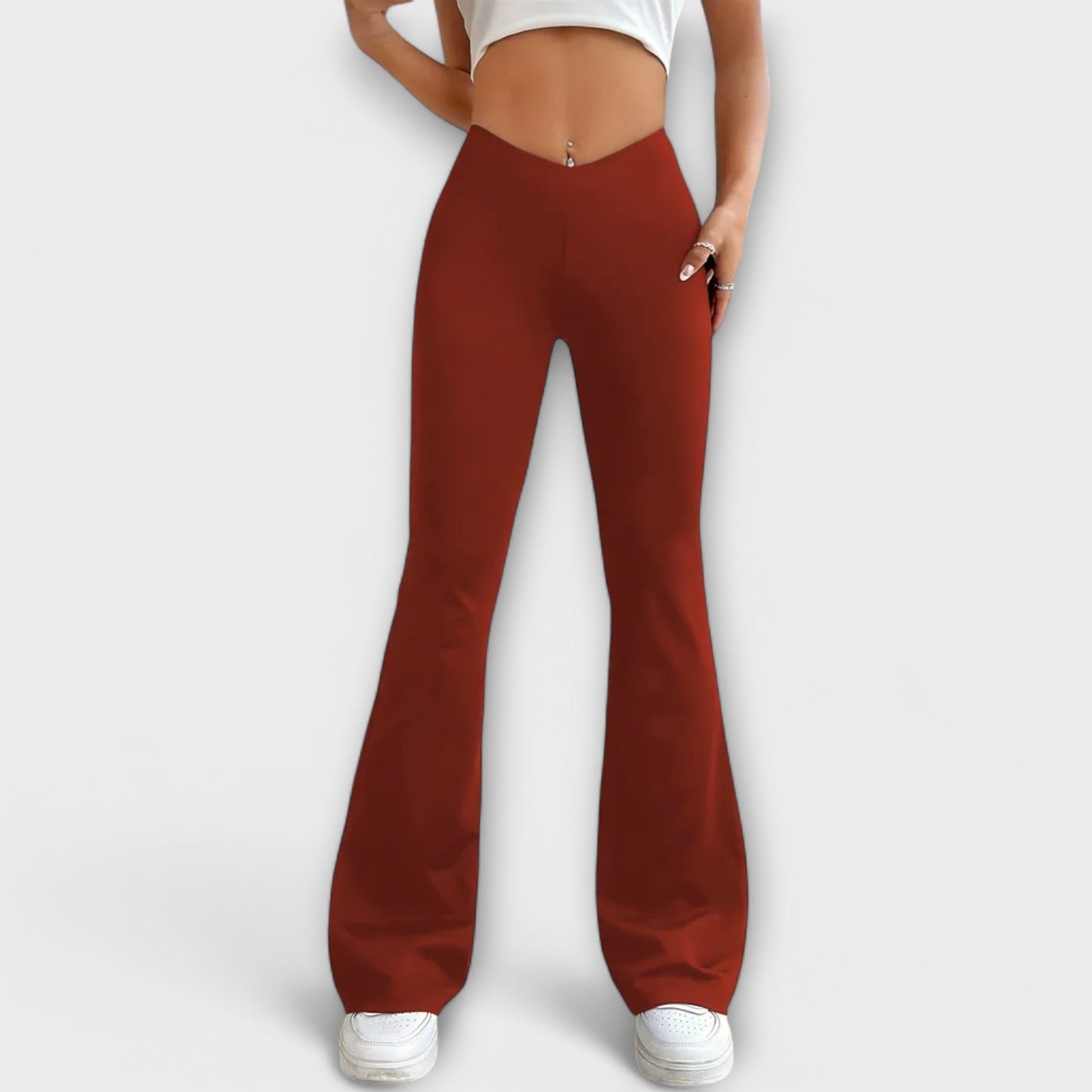 Pantalones Relaxed con Pierna Acampanada