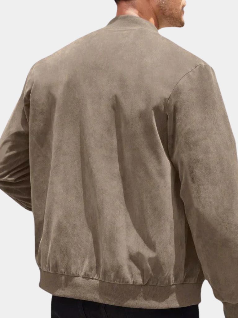 Darián™ | Chaqueta Bomber de Ante Premium