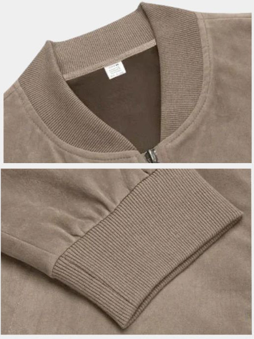 Darián™ | Chaqueta Bomber de Ante Premium