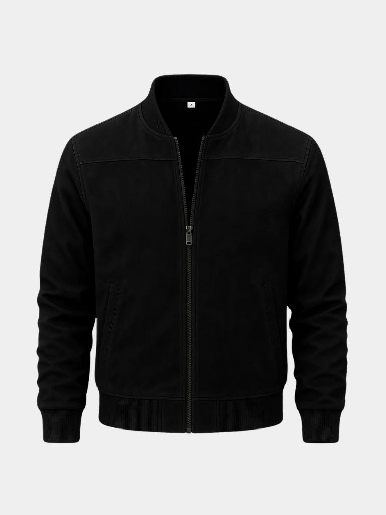 Darián™ | Chaqueta Bomber de Ante Premium