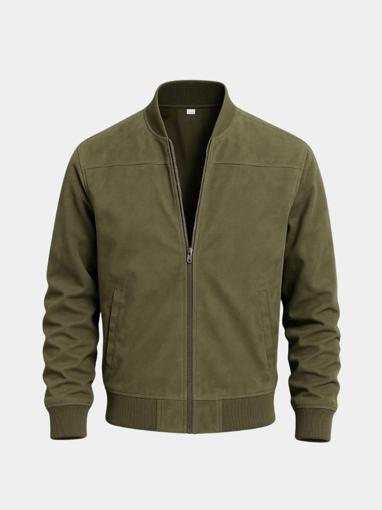 Darián™ | Chaqueta Bomber de Ante Premium