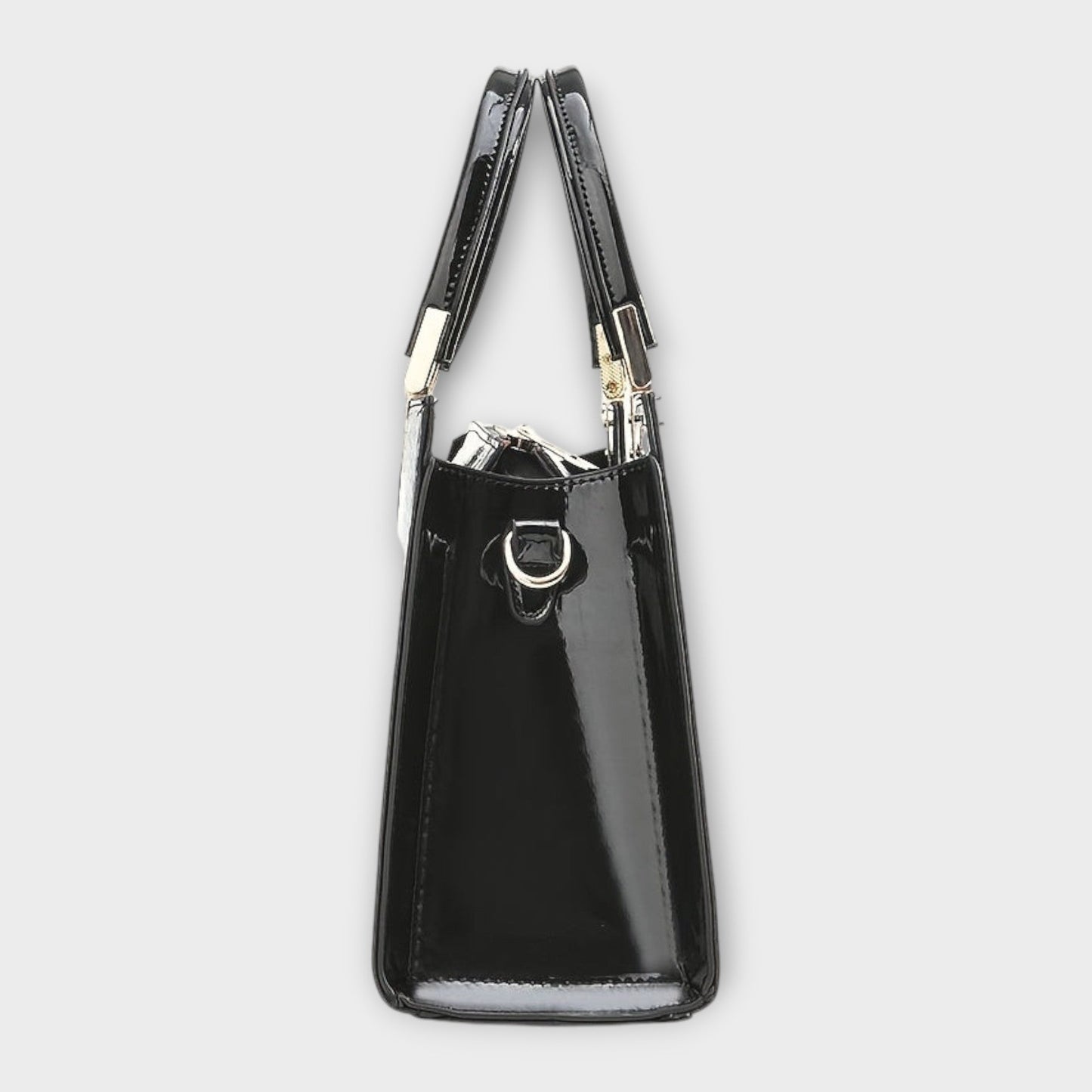 Bolso de Mano con Patrón de Cocodrilo Brillante