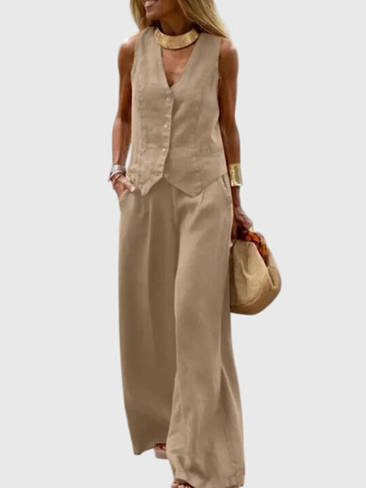 Conjunto Elegante de Dos Piezas