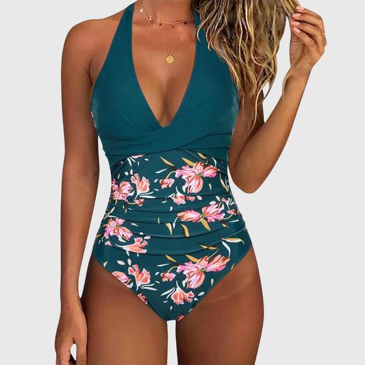 Traje de Baño Elegante para Mujeres con Escote en V