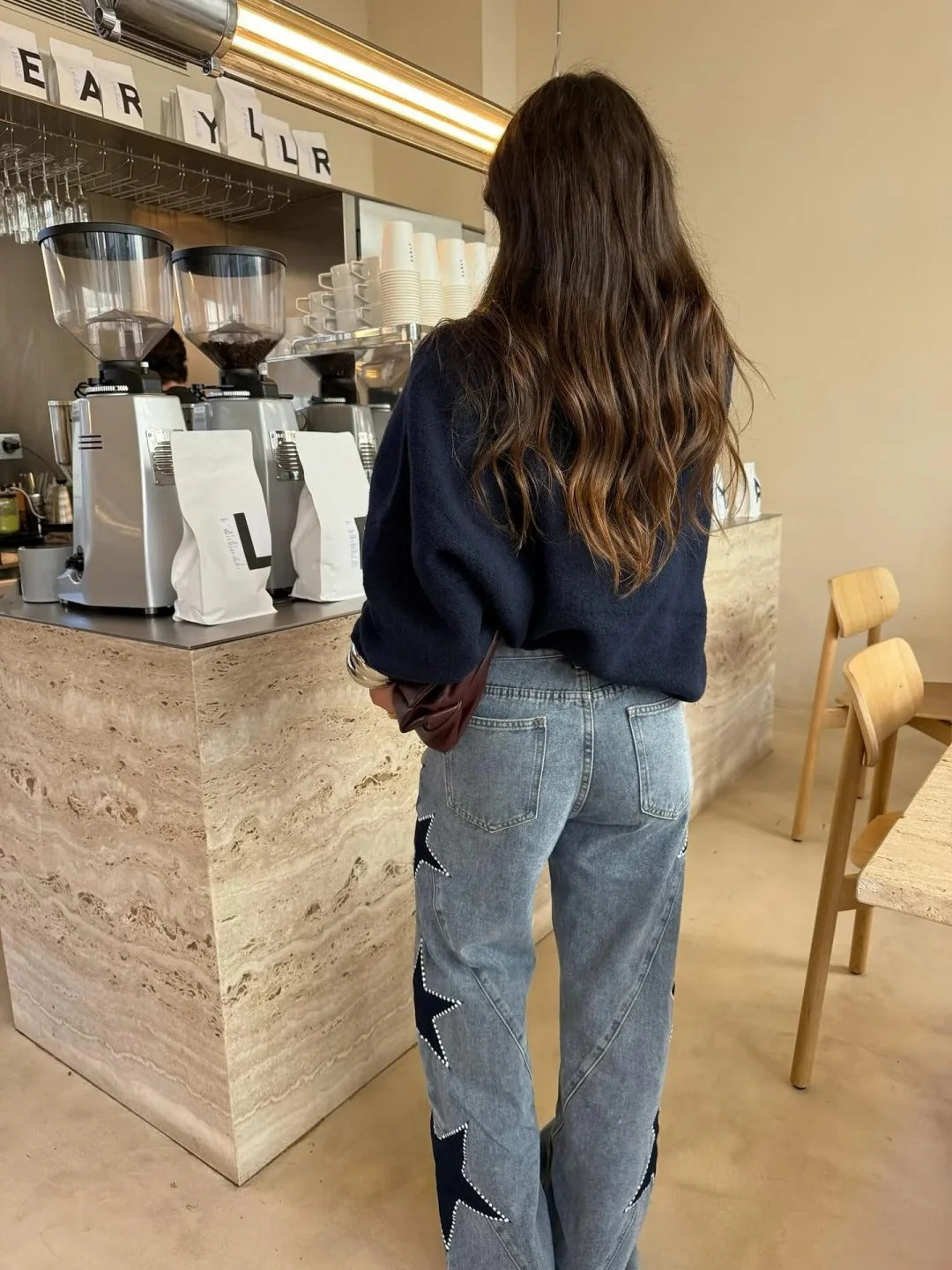 Jeans Casual rectos de estrellas