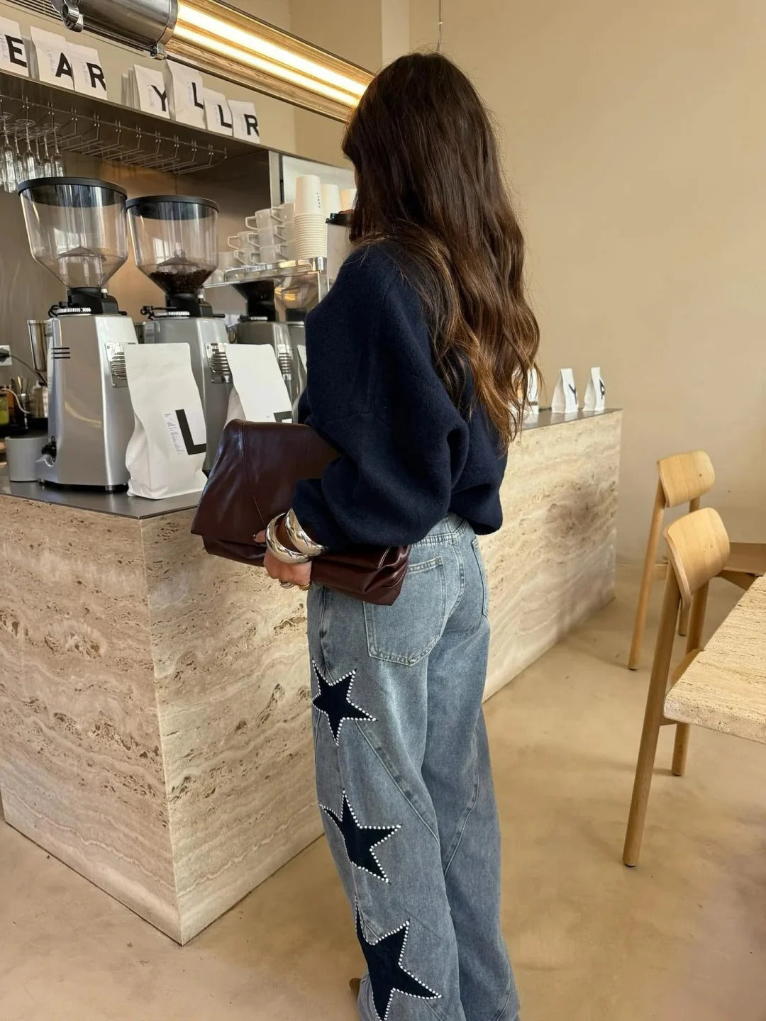 Jeans Casual rectos de estrellas