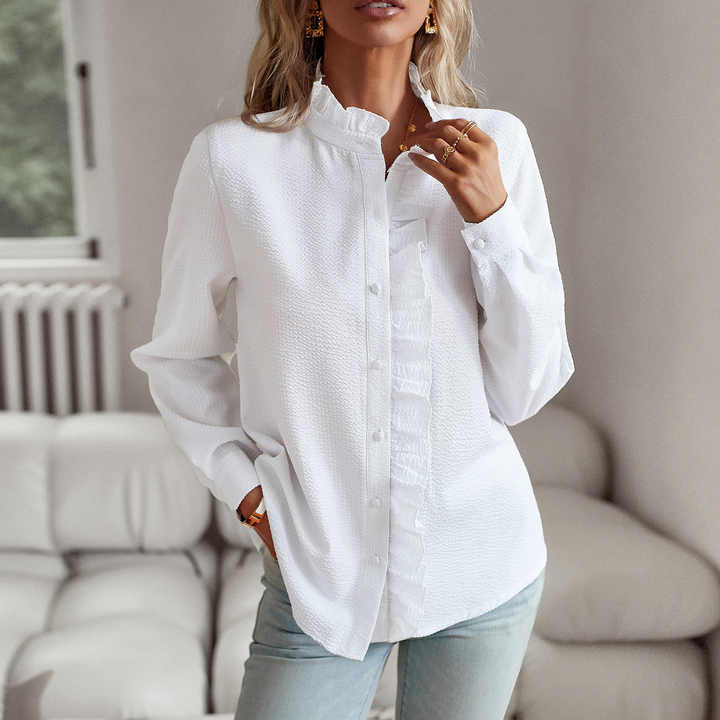 Puerto deportivo | Blusa elegante de rayas